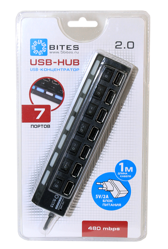 USB хаб (концентратор) HB27-203PBK