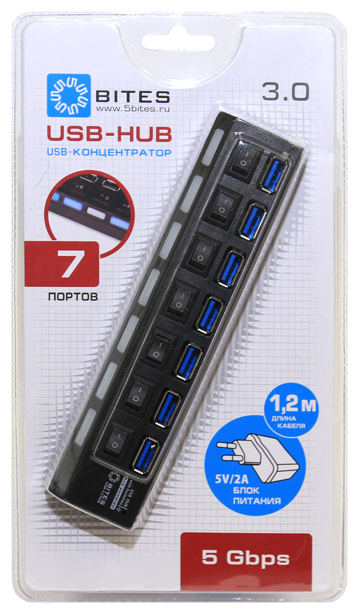 USB хаб (концентратор) HB37-303PBK